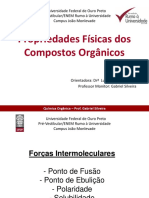 Propriedades Físicas dos Compostos Orgânicos