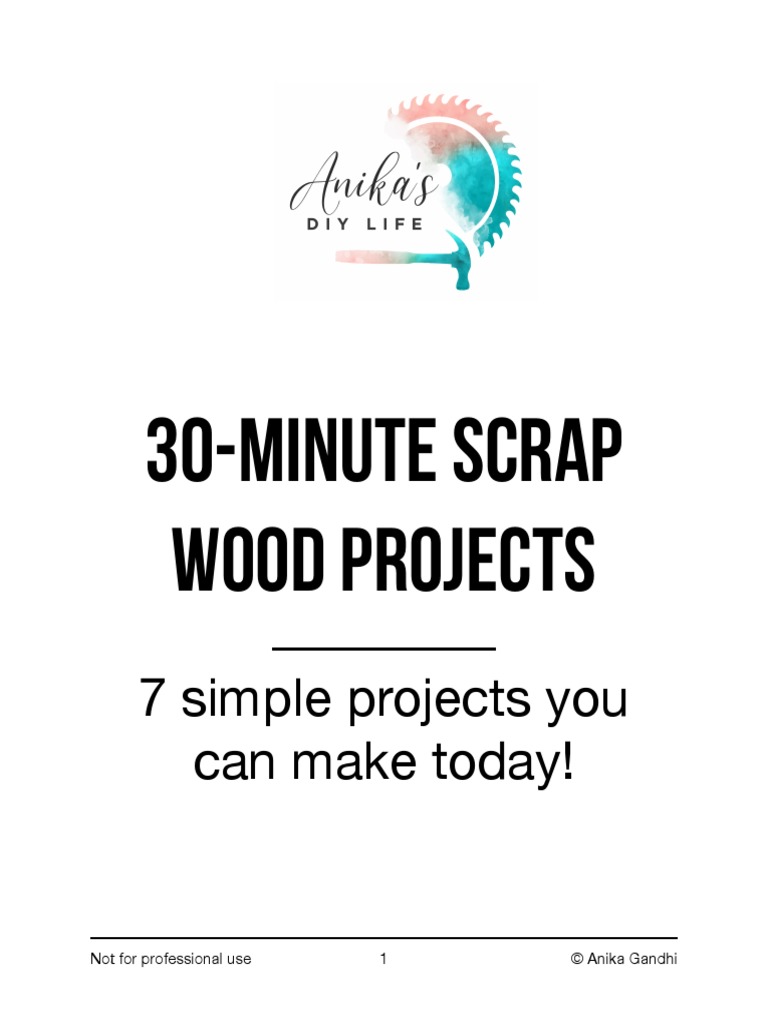 30 Minute Scrap Wood Projects Anikas DIY Life | PDF | Woodworking ...