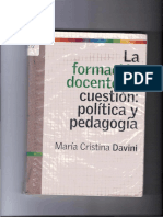 La Formacion Docente en Cuestion Politica y Pedagogia 1-1-25