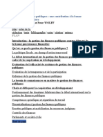 Gestion Des Finances Publiques Une Contribution À La Bonne Gouvernance Financière