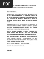 Carta De Bienvenida Para Padres De Familia  Compartir Carta