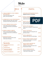 Pasta Appetizers & Salad: Spaghetti, Penne, or Fettucine