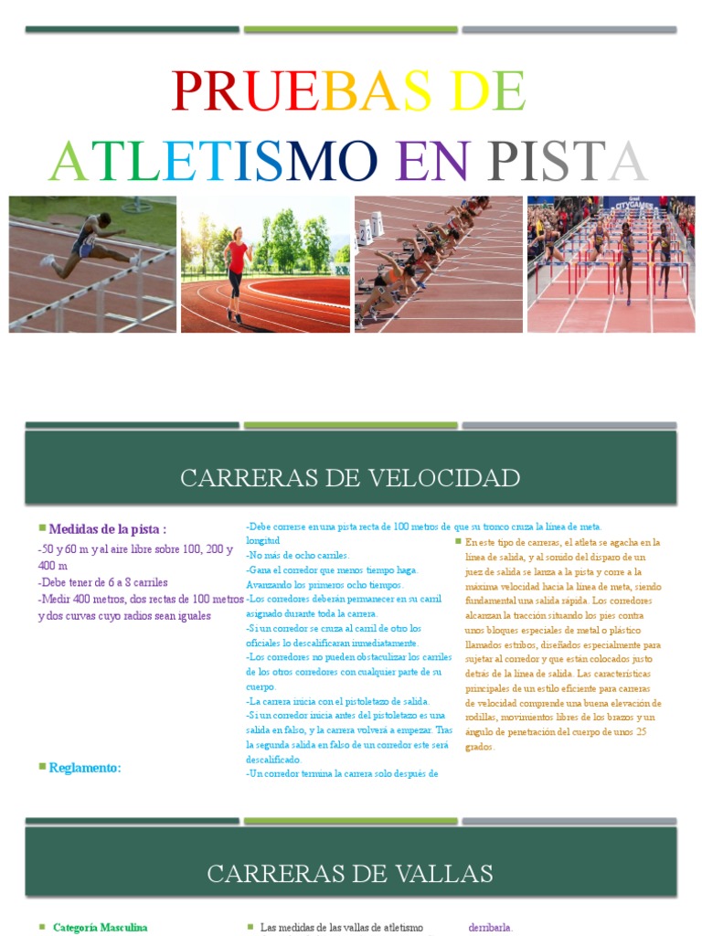 Carreras de Atletismo: Reglas y Distancias | PDF | Deporte del ...