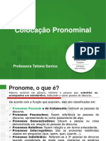 Colocação Pronominal