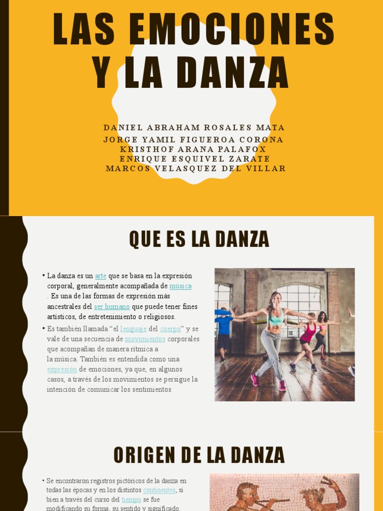 Emociones y Expresión en la Danza | PDF | Bailes | Las artes escénicas