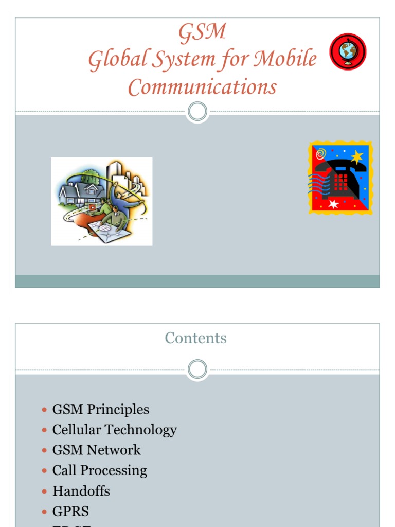 GSM | PDF | Cellular Network | Gsm