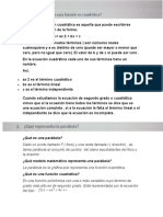 Una Función Cuadrática Es Aquella Que Puede Escribirse Como Una Ecuación de La Forma