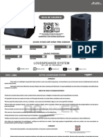 Sistema de caixas ativas SAGA compatível com Bluetooth