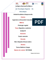 Tec 2020 Fisiologia Vegetal Unidad Iv Digestion y Nutricion Tere Vargas 6ta Semana