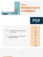 E Commerce Module 1