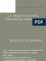 La Argentina en El Continente Americano