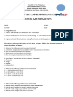 Philippine high school math exam functions