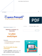 Le plan analytique - EspaceFrancais.com
