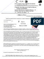 2425 Affidavit of Fact - Debtor Disposing of Collateral - PFRS - Michigan 6-22-22