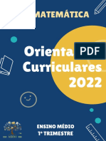 Orientações curriculares para Matemática no Ensino Médio 1o trimestre