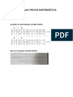 Fórmulas Prova Matemática