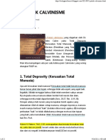 5 Pokok Calvinisme - Teologia Reformed