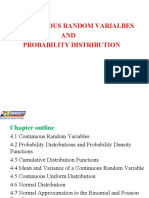 Chapter 4 - Continuous Radom Variables and Probability Distribution