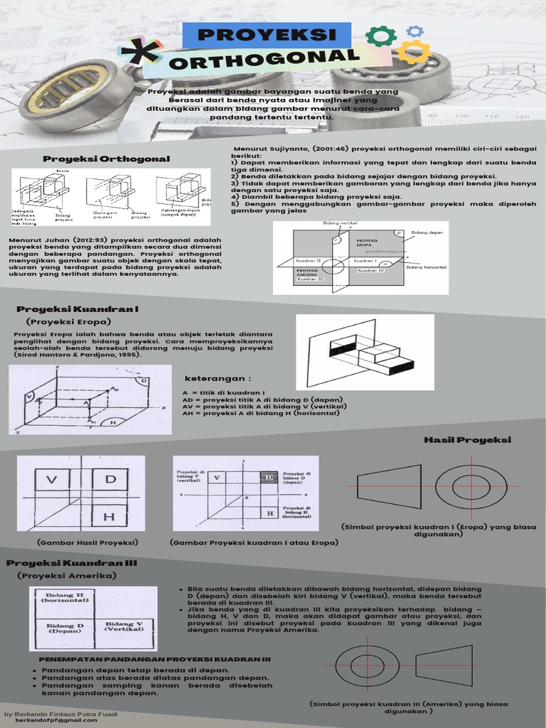 Proyeksi Orthogonal dan Kuadran Gambar | PDF