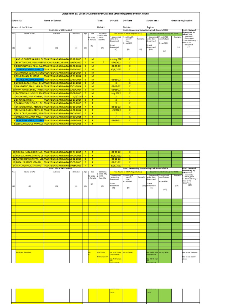 DEWORMING INSTRUCTIONS visual data 4