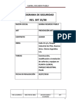 Programa de Seguridad GARNA RICARDO PABLO Clorox PILAR 2018