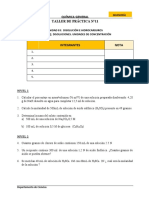 Disoluciones y unidades de concentración en ingeniería química