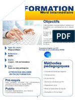 Formation Word Intermediaire