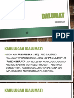 Dalumat Kahulugan