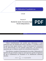 Test de bondad de ajuste y prueba de independencia