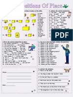 Prepositions-Of-Place - Test