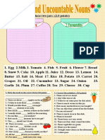 Countable and Uncountable Nouns - 36192