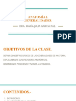 Anatomía I. Generalidades.