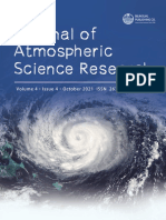 Journal of Atmospheric Science Research - Vol.4, Iss.4 October 2021