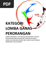 FORMULIR PENDAFTARAN PERLOMBAAN