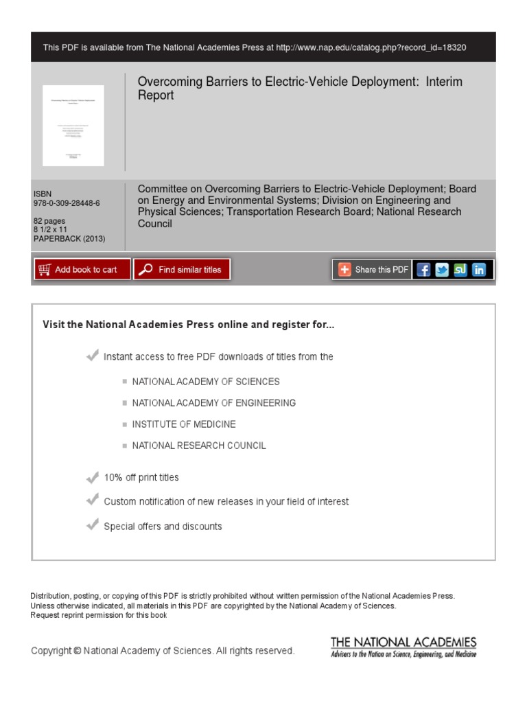 Barriers To Electric Vehicle Deployment PDF Plug In