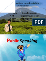 Public Speaking 1 Agustus 2021