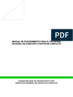 Manual de Procedimiento para el Programa Nacional de Atención a Puntos de Conflicto (2008)