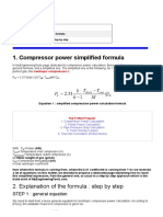 Compressor Power Formula - Step by Step Explanations