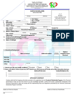 Scholarship Application Form 2020