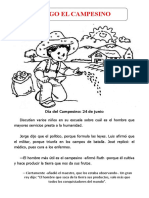 Ficha de El Campesino para Primaria