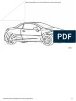 Dibujo de Peugeot 206 CC para Colorear - Dibujos para Colorear Imprimir Gratis