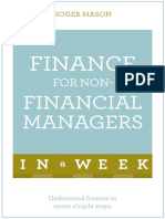 Finance For Non-Financial Managers in A Week Understand Finance in Seven Simple Steps (Roger Mason)