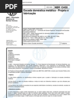 NBR 13430 - Escada Domestica Metalica - Projeto e Fabricacao