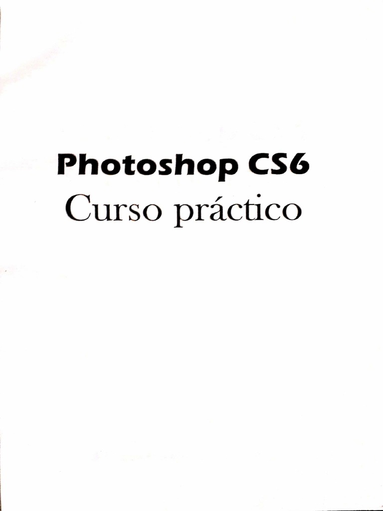PhotoShop CS6 Manual Basico | PDF