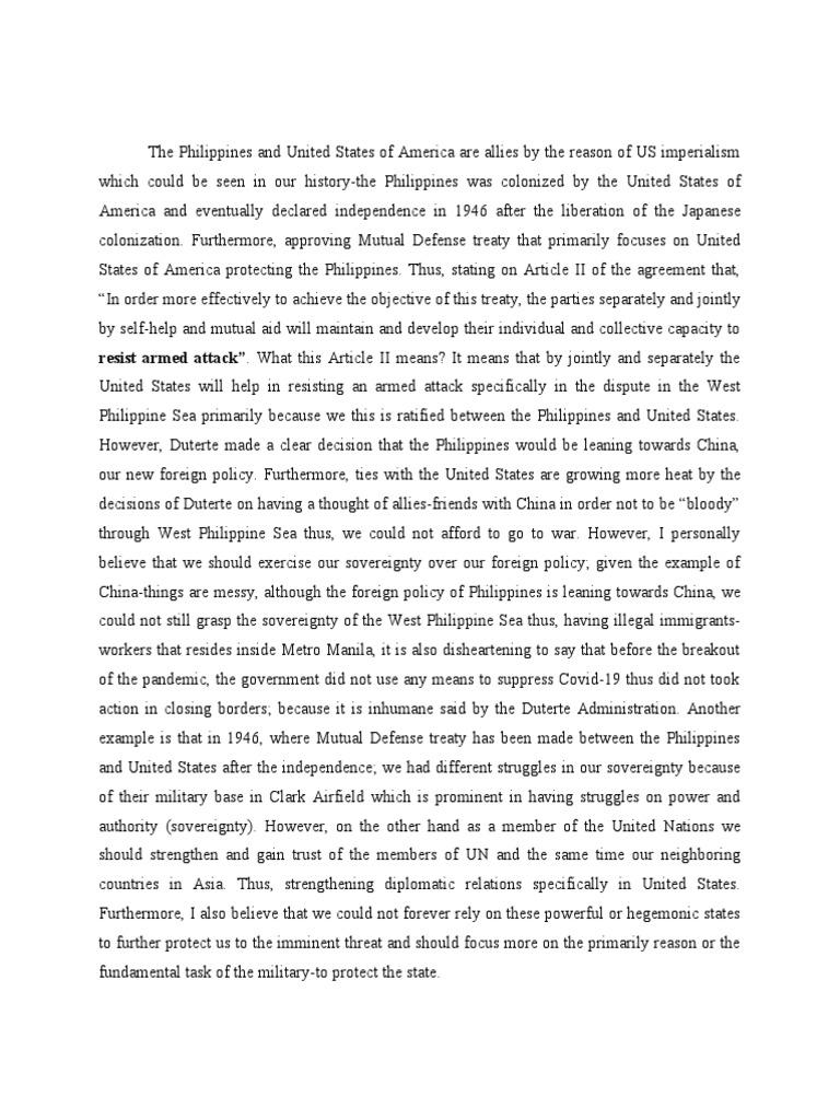 Resist Armed Attack". What This Article II Means? It Means That by