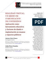 Icono14. A9/V2. Realidad Virtual. Un medio de comunicación de contenidos