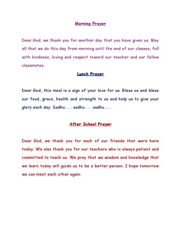 Morning Prayer Pdf Religion Spirituality