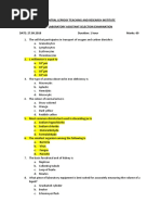 Lab Technician Exam Questions Set 1 | PDF | Medical Specialties ...