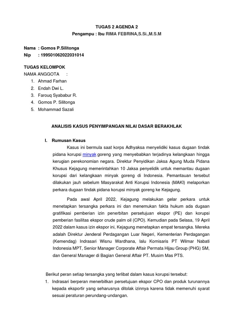Tugas 2 Agenda 2 Pdf