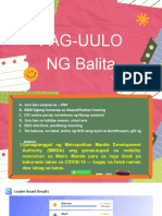 Pag-Uulo NG Balita - headlines-WEEK 2-2ND QRTR